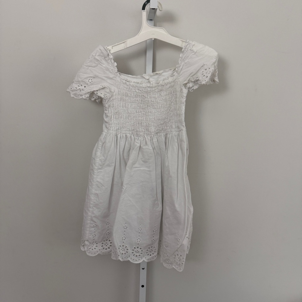 H&M Charming White Eyelet Kids Dress size 8-10